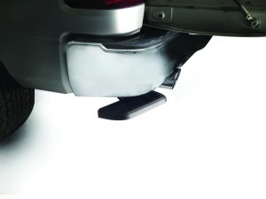 Dodge Ram 1500 Bed Step - Rear - AMP Research - Retractable, Dual Exhaust Compatible - Black - `09-`10